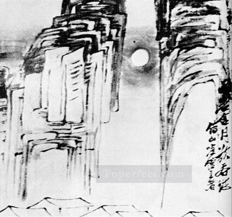 斉白石風景古い中国の水墨画油絵